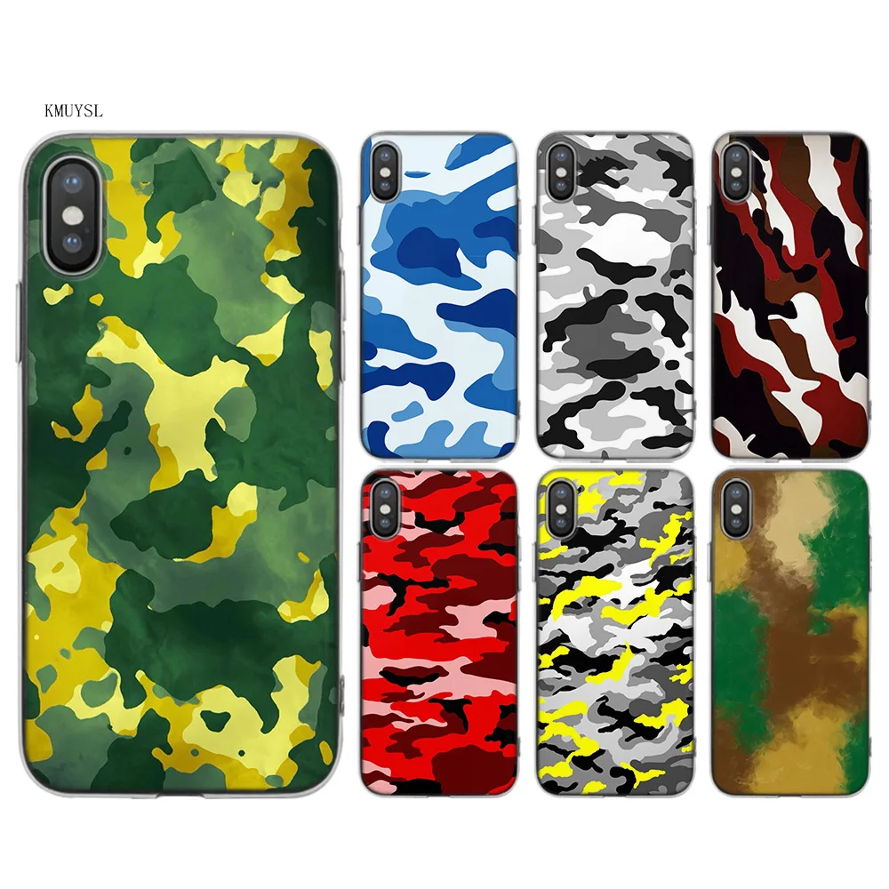 KMUYSL Fashion Color Trend Camouflage color Camo TPU Transparent Soft Silicon Case Cover Coque for iPhone X 7 8 6 6s Plus 5 5S S
KMUYSL Fashion Color Trend Camouflage color Camo TPU Transparent Soft Silicon Case Cover Coque for iPhone X 7 8 6 6s Plus 5 5S S