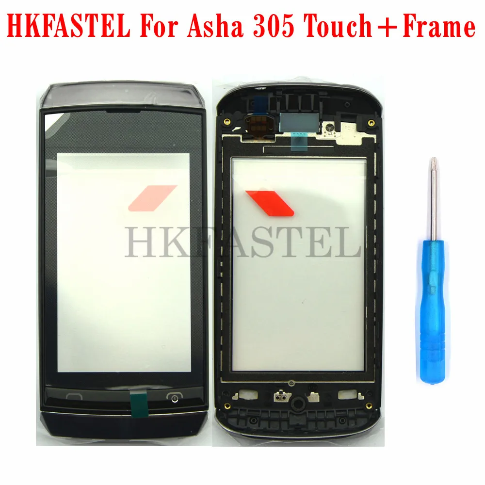 Hkfatel Оригинальный сенсорный чехол с рамкой для Nokia Asha 305 3050 корпус + дигитайзер