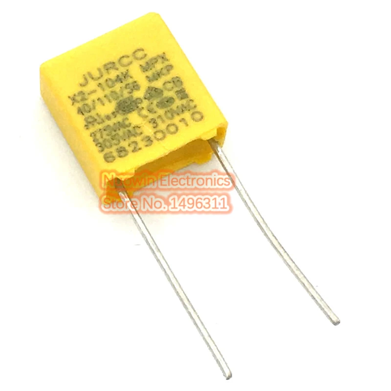 20pcs capacitor X2 capacitor 275VAC X2 Polypropylene film capacitor 0.1uF Pitch 7.5mm
20pcs capacitor X2 capacitor 275VAC X2 Polypropylene film capacitor 0.1uF Pitch 7.5mm