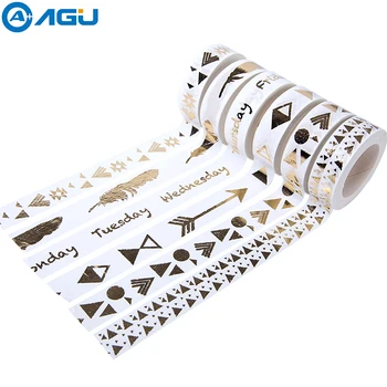 AAGU 1PC New Arrival Triangle Letter Paper Foil Washi Tape Adhesive Stationery Single Sided Decorative Tape Scrapbooking Sticker
AAGU 1PC New Arrival Triangle Letter Paper Foil Washi Tape Adhesive Stationery Single Sided Decorative Tape Scrapbooking Sticker