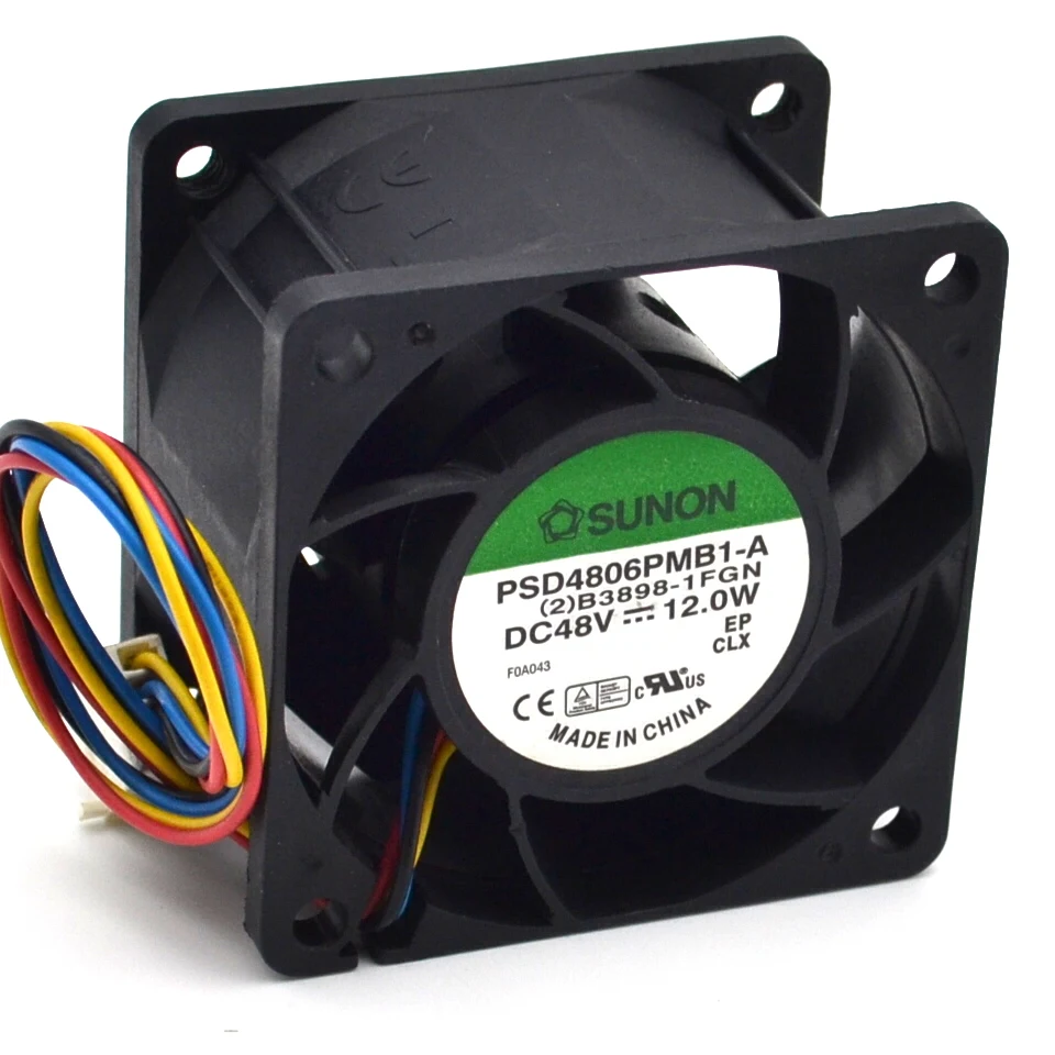 Новый 6 см 60 мм 6038 48V 12W PSD4806PMB1-A сервера ветра 4-проводной вентилятор охлаждения