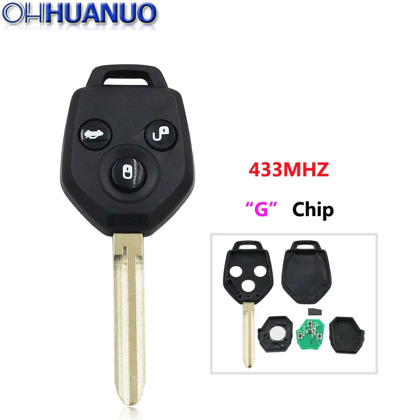 Uncut Blank Remote Car Key Fob 3 Button 433MHz G Chip for Subaru Forester Impreza 2013-2015
Uncut Blank Remote Car Key Fob 3 Button 433MHz G Chip for Subaru Forester Impreza 2013-2015