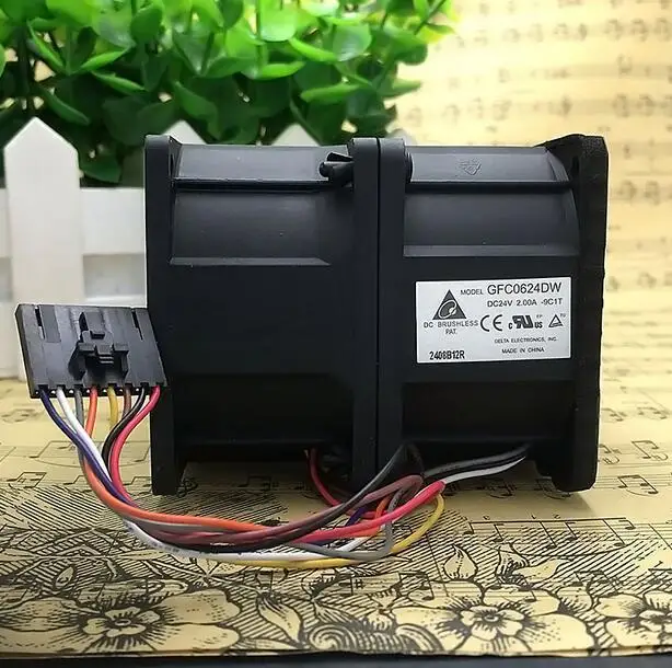 Original Delta GFC0624DW DC 24V 2.00A 6CM 60x60x76mm Conjoined Violence Inverter Cooling Fan
Original Delta GFC0624DW DC 24V 2.00A 6CM 60x60x76mm Conjoined Violence Inverter Cooling Fan