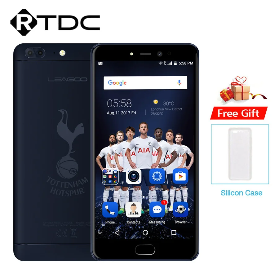 Original Leagoo T5 THFC 4G Mobile Phone Android 7.0 MTK6750 Octa Core 5.5" Super FHD 4GB+64GB 13MP Dual Cameras OTG Fingerprint
Original Leagoo T5 THFC 4G Mobile Phone Android 7.0 MTK6750 Octa Core 5.5" Super FHD 4GB+64GB 13MP Dual Cameras OTG Fingerprint