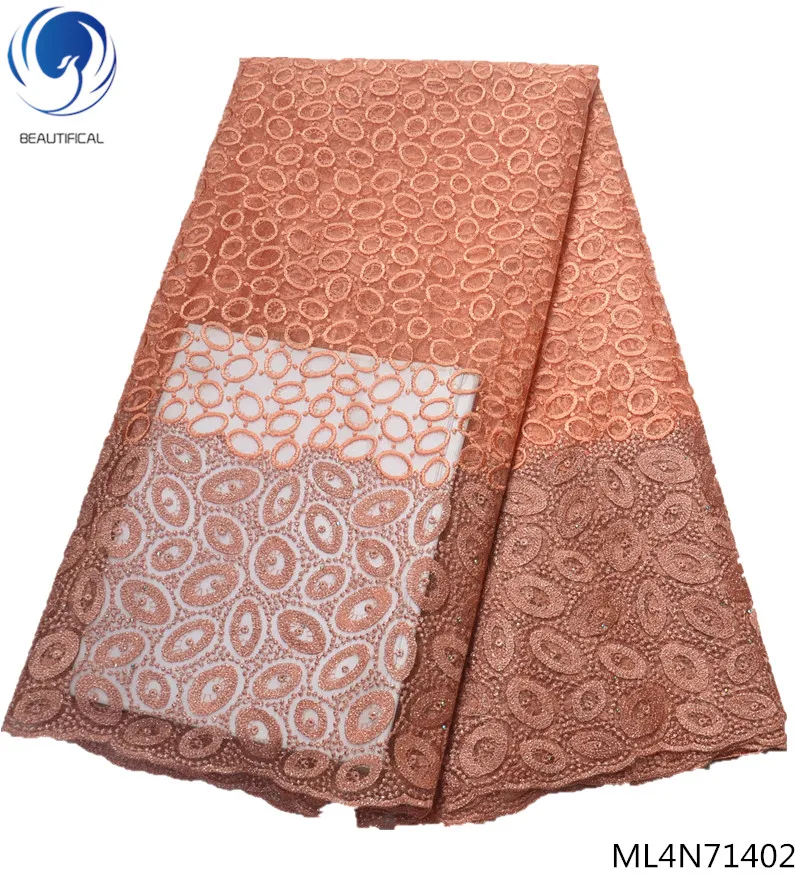 BEAUTIFICAL african lace simple design 5 yards embroidery french tulle lace fabric on sales ML4N714
BEAUTIFICAL african lace simple design 5 yards embroidery french tulle lace fabric on sales ML4N714