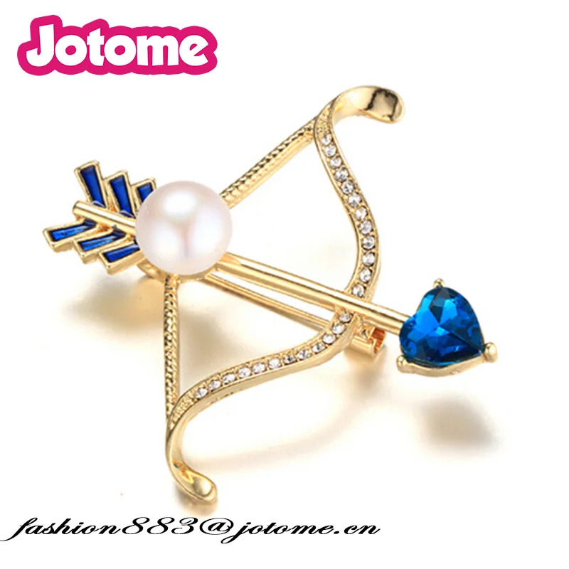 New Valentine's Day dole-tone rhinestone enamel Arrow with blue love heart shape lapel pinbrooches pins
New Valentine's Day dole-tone rhinestone enamel Arrow with blue love heart shape lapel pinbrooches pins