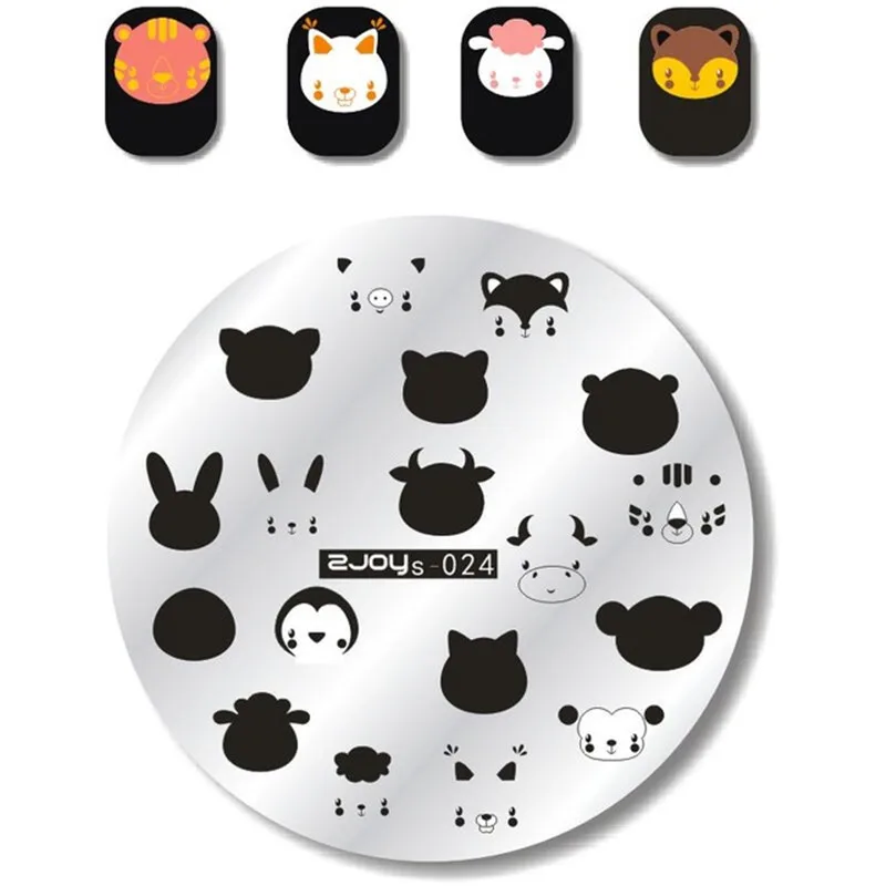 5.5cm Round Nail Art Stamp Stamping Plates Template Set Cute Animal Flower Rose Lace Image Manicure Plate
5.5cm Round Nail Art Stamp Stamping Plates Template Set Cute Animal Flower Rose Lace Image Manicure Plate