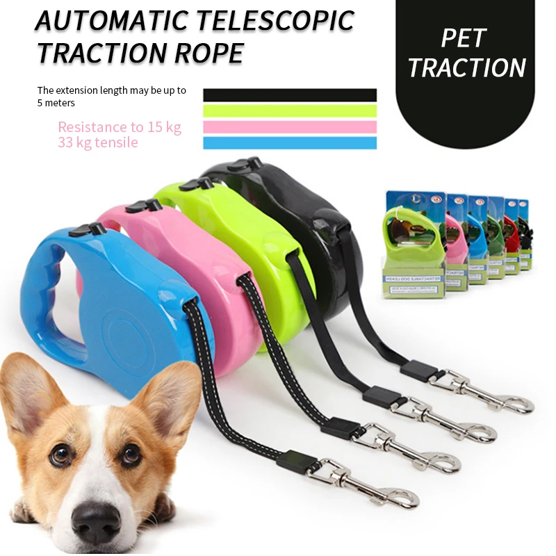 3M 5M Automatic Retractable Dog Leash Flexible Dogs Puppy Cat Traction Rope Belt Husky Leash for Small Medium Dogs Pet Products
3M 5M Automatic Retractable Dog Leash Flexible Dogs Puppy Cat Traction Rope Belt Husky Leash for Small Medium Dogs Pet Products