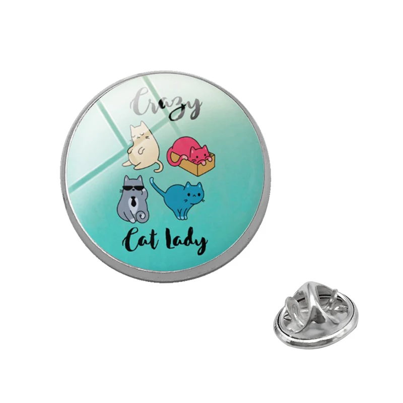 Suteyi Fashion Crazy Cat Lady Pins Glass Dome Animal Cat Pet Brooches Classic Cartoon Brooch Jewelry For Women Men Gifts
Suteyi Fashion Crazy Cat Lady Pins Glass Dome Animal Cat Pet Brooches Classic Cartoon Brooch Jewelry For Women Men Gifts