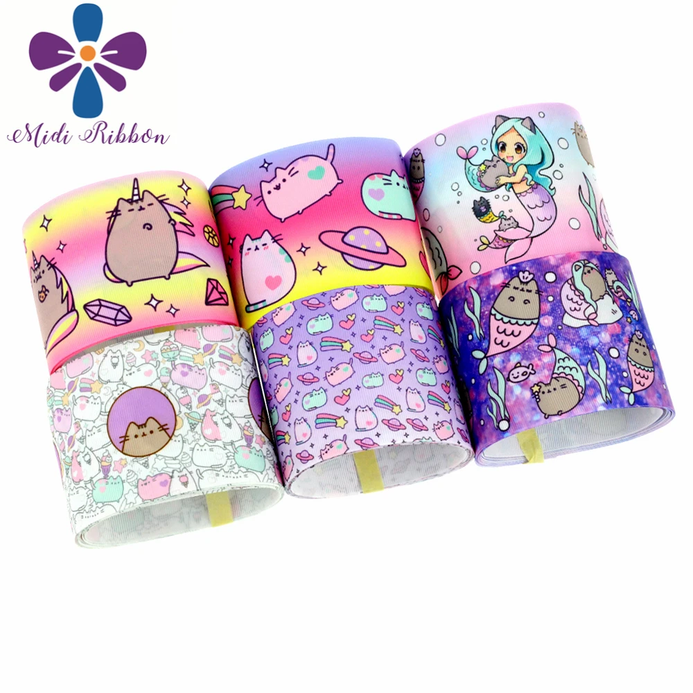 16mm-75mm Cute Cat Fish Bubble Printed Grosgrain/Elastic Ribbon Gradient Color DIY Party Decor Gift Bowknots Pack 50yards/roll
16mm-75mm Cute Cat Fish Bubble Printed Grosgrain/Elastic Ribbon Gradient Color DIY Party Decor Gift Bowknots Pack 50yards/roll
