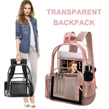 PVC Transparent Backpack Fashion Waterproof Student Bag Jelly Multi-function Travel Beach Swimming Kit Bag For Men Women
PVC Transparent Backpack Fashion Waterproof Student Bag Jelly Multi-function Travel Beach Swimming Kit Bag For Men Women
