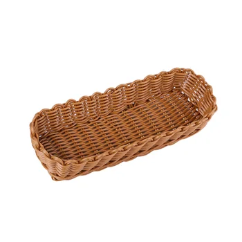 Woven Basket Imitation Rattan Desktop Knife and Fork Storage Box Tableware Organizer for Restaurant Hotel Home
Woven Basket Imitation Rattan Desktop Knife and Fork Storage Box Tableware Organizer for Restaurant Hotel Home