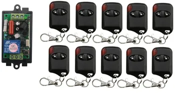2016 newest AC 220V 1CH RF Wireless Remote Control Switch System teleswitch 315/433 MHZ 10 cat's eye Transmitter And 1 Receiver
2016 newest AC 220V 1CH RF Wireless Remote Control Switch System teleswitch 315/433 MHZ 10 cat's eye Transmitter And 1 Receiver