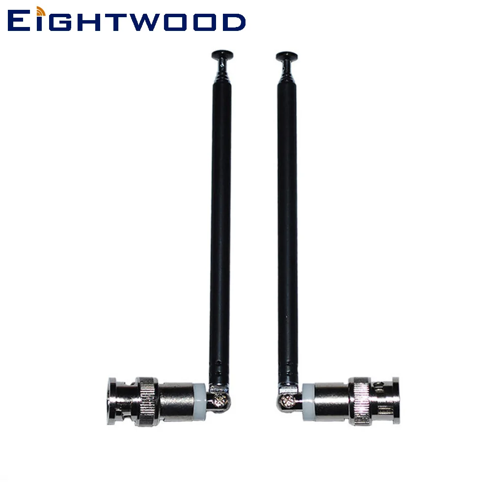 Eightwood 2 PCS Telescopic Antennas w/ BNC Connectors for Portable Radio Scanner VHF UHF
Eightwood 2 PCS Telescopic Antennas w/ BNC Connectors for Portable Radio Scanner VHF UHF
