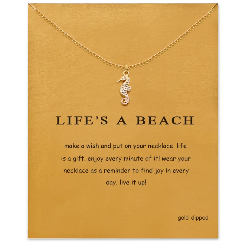 Sexy Hippocampus Pendant Necklace For Women Minimalist Pendant Chain Friendship Choker Necklaces Valentine's Day Gift Card
Sexy Hippocampus Pendant Necklace For Women Minimalist Pendant Chain Friendship Choker Necklaces Valentine's Day Gift Card
