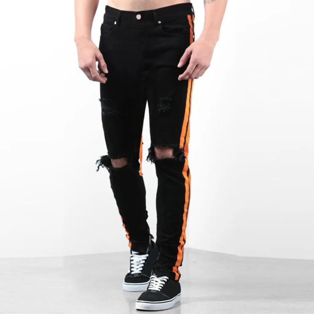 Men's Denim Cotton Straight Hole Trouser Distressed Jeans Long Pant Wash Denim skinny Straight Leg Slim Fit Men Fashions
Men's Denim Cotton Straight Hole Trouser Distressed Jeans Long Pant Wash Denim skinny Straight Leg Slim Fit Men Fashions
