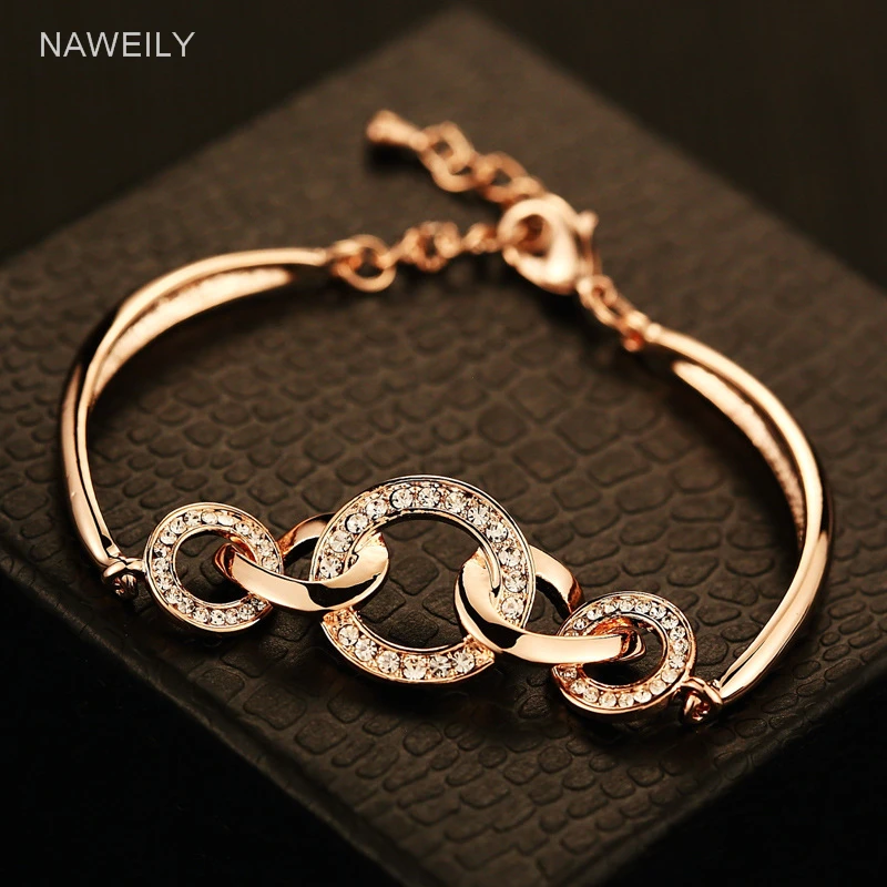 Fashion CZ Diamond Circle Charm Bracelet Women Brand Gold Plated Hollow Bracelets & Bangles Jewelry Female Gift NWLK23
Fashion CZ Diamond Circle Charm Bracelet Women Brand Gold Plated Hollow Bracelets & Bangles Jewelry Female Gift NWLK23