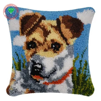 Dog Latch hook rug kit Diy Pillowcase Cross-stitch carpet cushion Patchwork diy embroidery pillowcase thread Craft Home Decor
Dog Latch hook rug kit Diy Pillowcase Cross-stitch carpet cushion Patchwork diy embroidery pillowcase thread Craft Home Decor