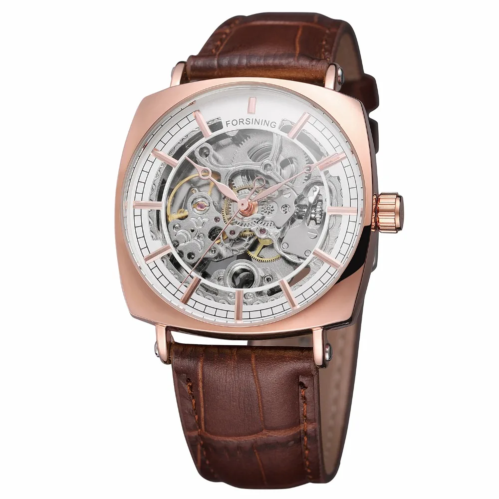 New Arrival Brown Genuine Leather Fashion Royal Luxury Rose Golden Case Skeleton Clock Mens Automatic Self Wind Mechanical Watch
New Arrival Brown Genuine Leather Fashion Royal Luxury Rose Golden Case Skeleton Clock Mens Automatic Self Wind Mechanical Watch