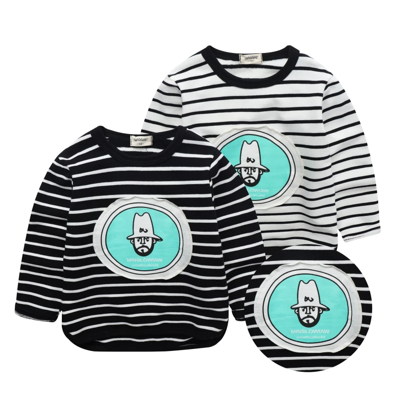 High Quality Boys Girls Kids Sweatshirs Striped cartoon Children Autumn spring Clothes Comfortable Clothing Outerwear 90-130cm
High Quality Boys Girls Kids Sweatshirs Striped cartoon Children Autumn spring Clothes Comfortable Clothing Outerwear 90-130cm