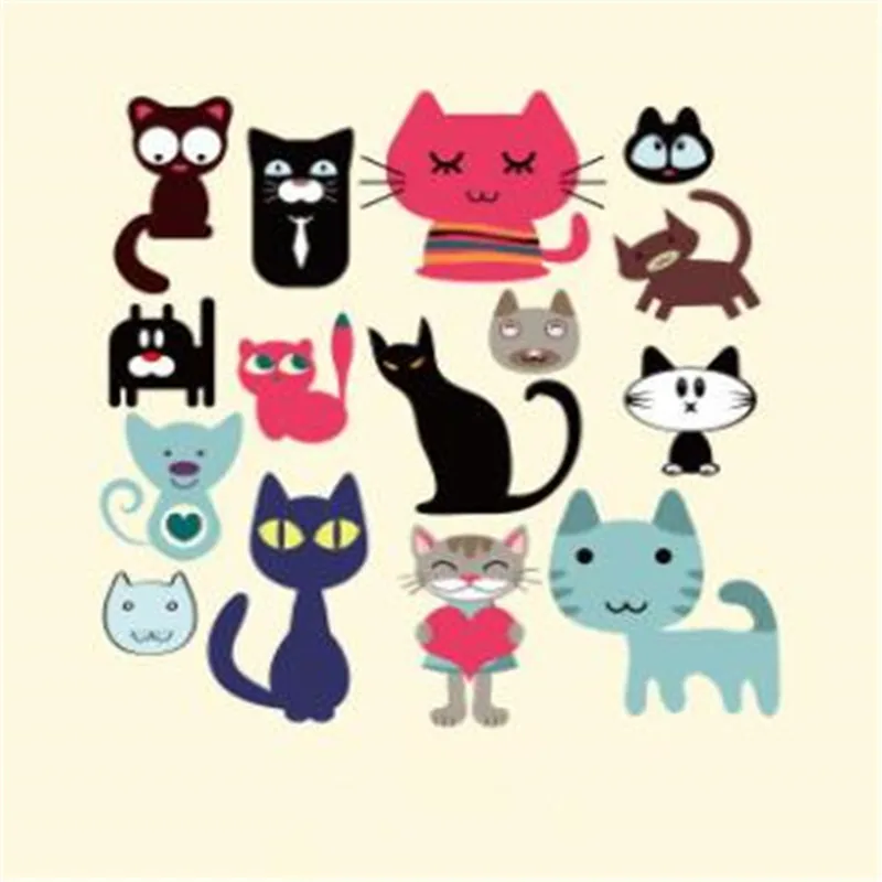 T shirt women Diy pvc patch 15pcs cats cute biker patches for clothing heat transfer printing clothes for stickers free shipping
T shirt women Diy pvc patch 15pcs cats cute biker patches for clothing heat transfer printing clothes for stickers free shipping