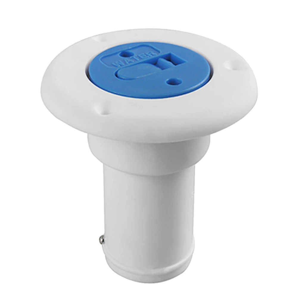 White Nylon Boat Yacht Truck Water Deck Filler for 38mm Socket with Blue Cap | Автомобили и мотоциклы