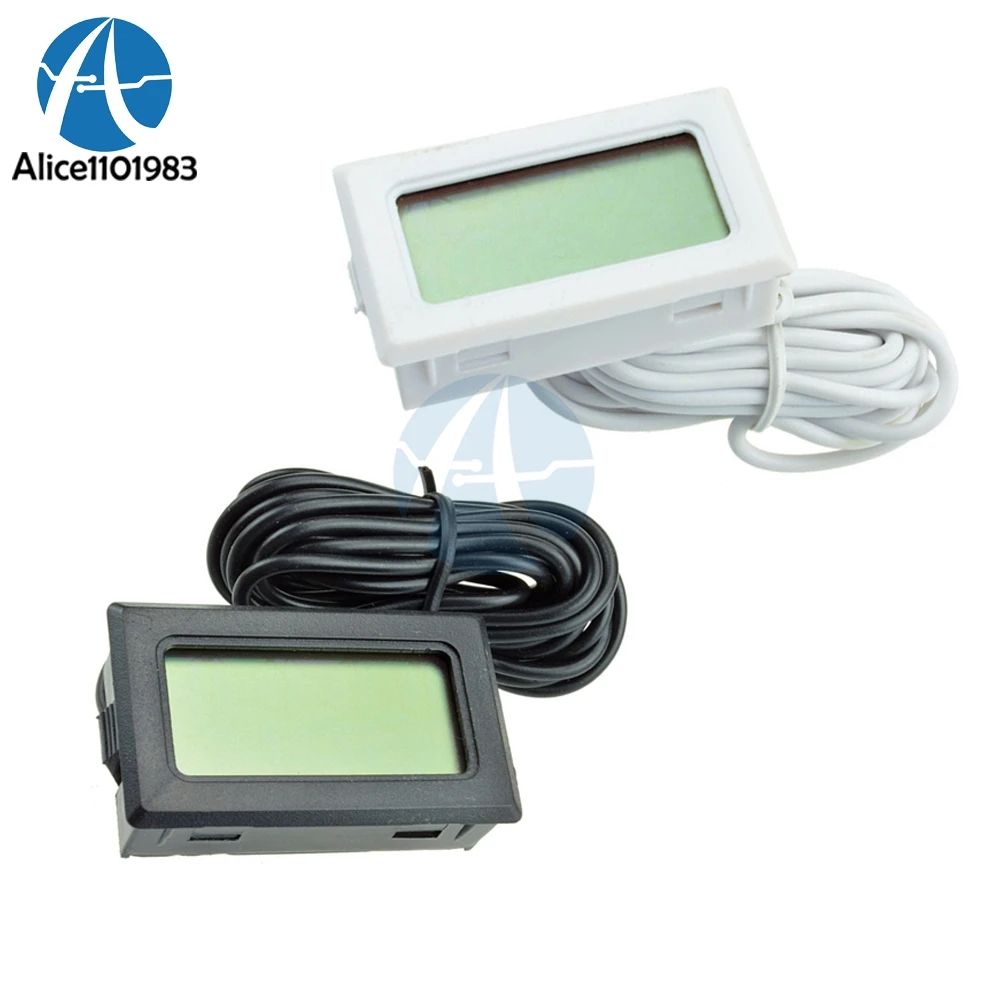 TPM-10 2m 2 Meter Digital LCD Black White Thermometer Hygrometer Temperature Sensor Weather Station Diagnostic Thermal
TPM-10 2m 2 Meter Digital LCD Black White Thermometer Hygrometer Temperature Sensor Weather Station Diagnostic Thermal