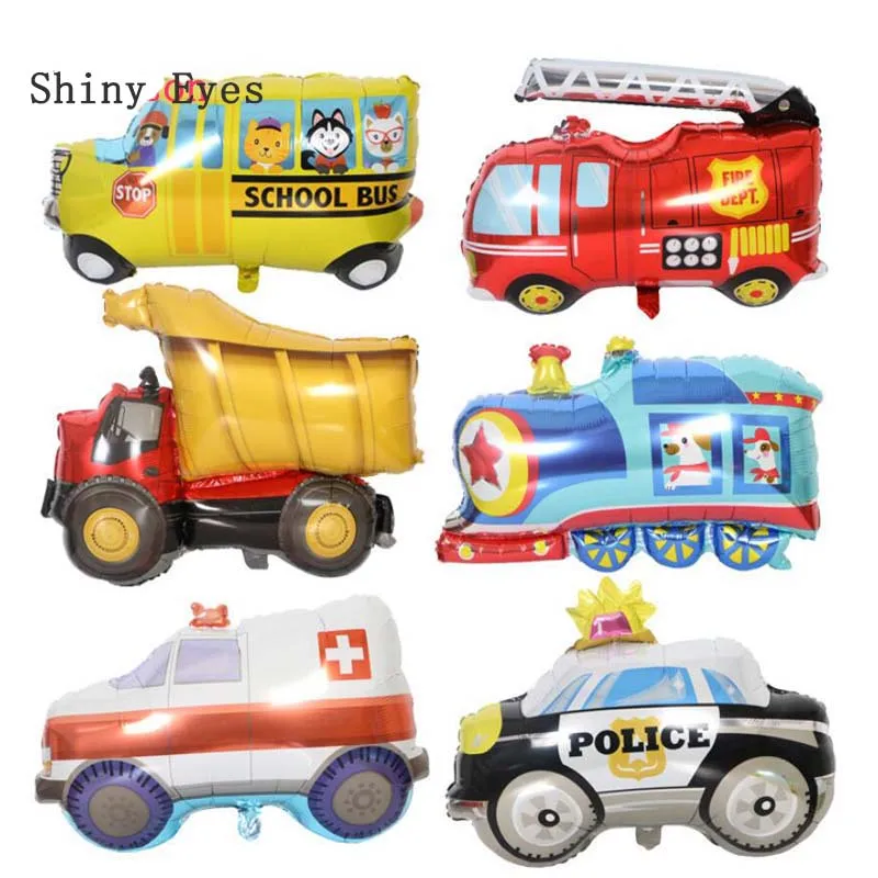 Shiny Eyes New cartoon car aluminum balloons Tank Plane Ambulance Bus Fire Truck Birthday Party Decoration holiday Toy balloons
Shiny Eyes New cartoon car aluminum balloons Tank Plane Ambulance Bus Fire Truck Birthday Party Decoration holiday Toy balloons