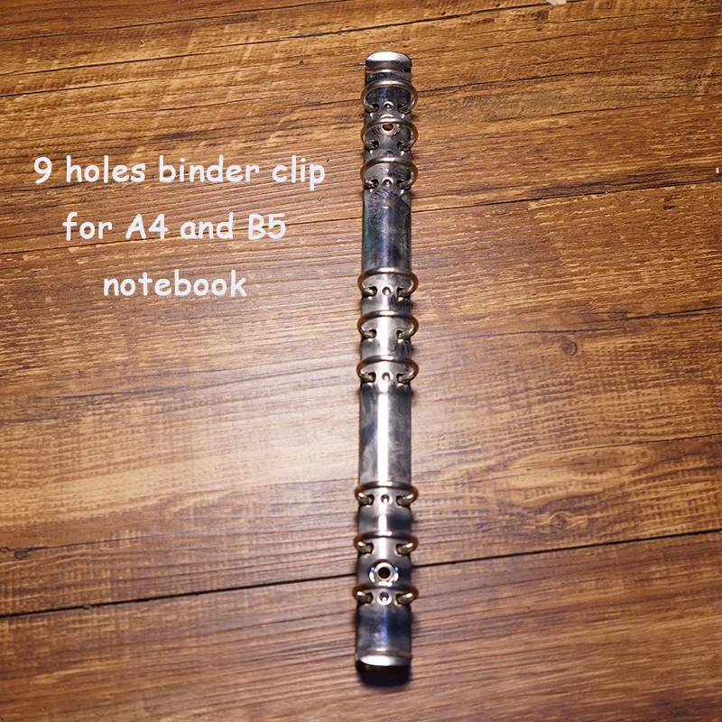 9 holes Metal spiral binder clip stainless steel A4 adn B5 binder file folder clip ring binder clip iron clip travler notetbook
9 holes Metal spiral binder clip stainless steel A4 adn B5 binder file folder clip ring binder clip iron clip travler notetbook
