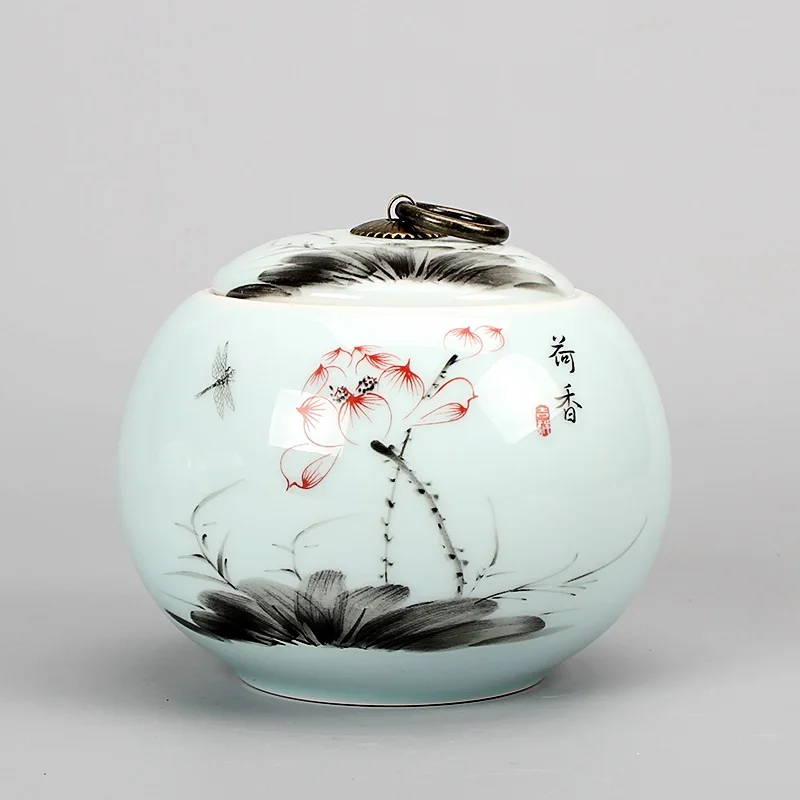 Чайный контейнер Longquan celadon Lotus большая упаковочная коробка керамический чайный