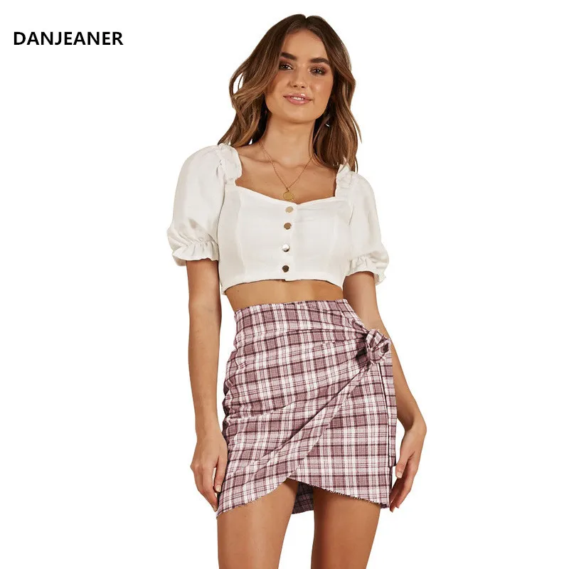 DANJEANER Women High Waist Plaid Pencil Skirts Summer Classic OL A Line Side Lace Up Bow Mini Skirts Package Hip Elegant Skirts
DANJEANER Women High Waist Plaid Pencil Skirts Summer Classic OL A Line Side Lace Up Bow Mini Skirts Package Hip Elegant Skirts