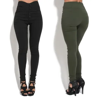Women Trousers 2018 Autumn New Button Up High Waist Sexy Pencil Pants Elastic Slim Bottoming Pants Plus Size Bodycon Pants
Women Trousers 2018 Autumn New Button Up High Waist Sexy Pencil Pants Elastic Slim Bottoming Pants Plus Size Bodycon Pants