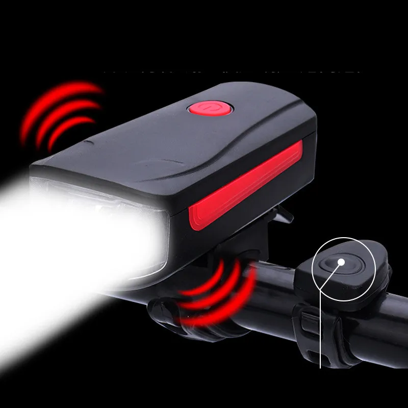 Bicycle Lights USB Rechargeable Bike Horn Light Headlight Cycling Multifunction Ultra Bright Flashlight 100db Horn Bell parts
Bicycle Lights USB Rechargeable Bike Horn Light Headlight Cycling Multifunction Ultra Bright Flashlight 100db Horn Bell parts
