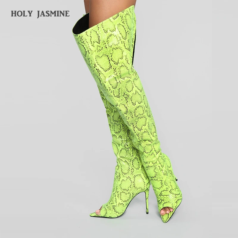 2019 New Over The Knee Boots Warm Womens Peep Toe High Heel Serpentine Boots Sexy Party Over The Knee Night Club Booties Shoes 
2019 New Over The Knee Boots Warm Womens Peep Toe High Heel Serpentine Boots Sexy Party Over The Knee Night Club Booties Shoes