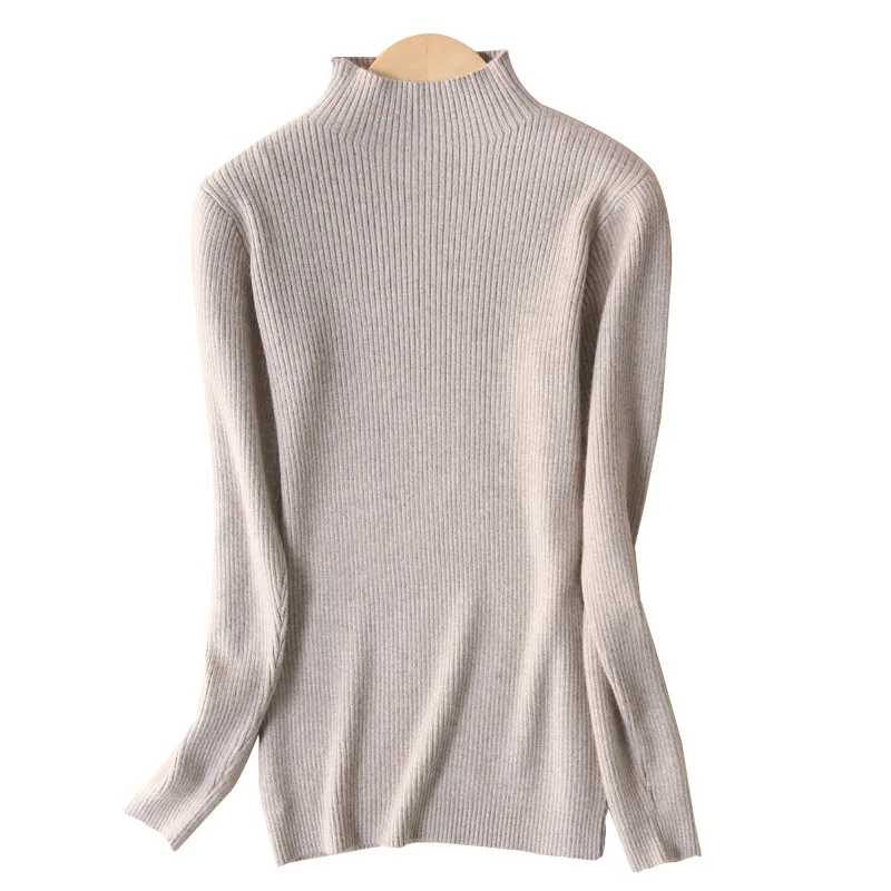High Quality elastic Cashmere Sweater Women Pullover Sweater Knitted turtleneck sweater solid color women's basic sweater
High Quality elastic Cashmere Sweater Women Pullover Sweater Knitted turtleneck sweater solid color women's basic sweater