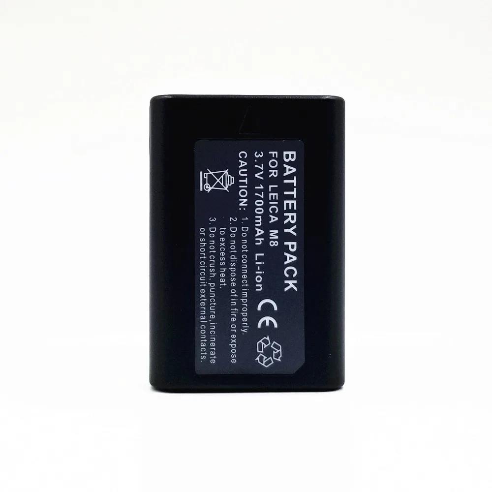 Аккумулятор WHCYonline 1700 мАч для камеры LEICA M8 M9 M8.2 M9-P ME BM8 M9-M | Электроника