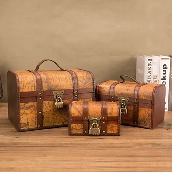 Antique Map Retro Wooden Box Treasure Chest With Lock Storage Treasure Box Vintage Europe Wood Boxes Jewelry Organizer
Antique Map Retro Wooden Box Treasure Chest With Lock Storage Treasure Box Vintage Europe Wood Boxes Jewelry Organizer