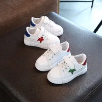 Sneakers children in the autumn of 2019 new fashion red shiny five-pointed star blue casual sneakers for girls childrens shoes image