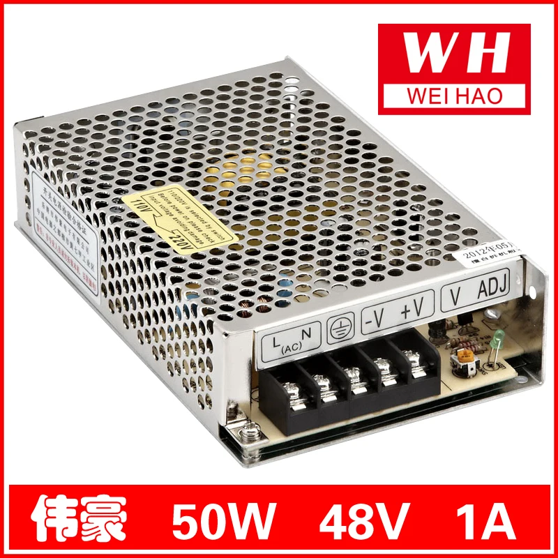 CNC 48V 1A Regulated Switching Power Supply AC 220V/110V to DC48V 50W/DC48V/1A
CNC 48V 1A Regulated Switching Power Supply AC 220V/110V to DC48V 50W/DC48V/1A