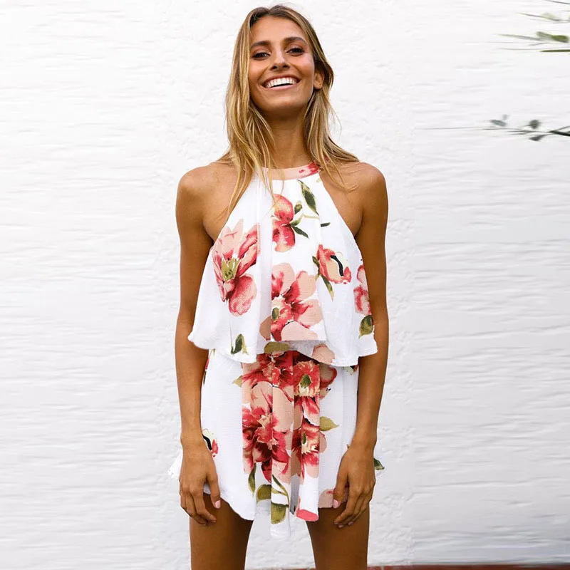two-piece Suit Bohemian Ruffles Floral Print Short Women's Two Piece Set Women Halter Summer Top 2019 Shirt Suit Sets Female
two-piece Suit Bohemian Ruffles Floral Print Short Women's Two Piece Set Women Halter Summer Top 2019 Shirt Suit Sets Female