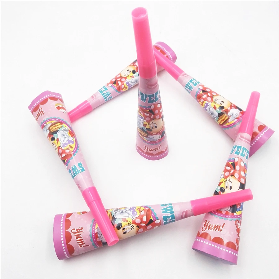 6pc/set Cartoon Theme Minnie Mouse Noise Maker Toy Horns Kids Favors Baby Shower Happy Birthday Party Girl Decoration Supplies
6pc/set Cartoon Theme Minnie Mouse Noise Maker Toy Horns Kids Favors Baby Shower Happy Birthday Party Girl Decoration Supplies