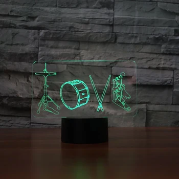 3D LED Night Light Drum Lamp Cool Boy Bedroom 3D Night Light Decor Bulbing Kids Toys Child Gift Luminaria Gadget
3D LED Night Light Drum Lamp Cool Boy Bedroom 3D Night Light Decor Bulbing Kids Toys Child Gift Luminaria Gadget