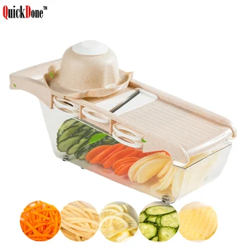 QuickDone Creative Slicer Vegetable Cutter Wheat Straw Grater With Stainless Steel Blade Multifunctional Potato Dicer AKC6186
QuickDone Creative Slicer Vegetable Cutter Wheat Straw Grater With Stainless Steel Blade Multifunctional Potato Dicer AKC6186