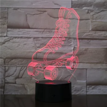 3D RGB LED Night Light Roller Skates Multicolor 7 Color Change Table Lamp USB for Child Gift Decror Novelty Lava Drop Shipping
3D RGB LED Night Light Roller Skates Multicolor 7 Color Change Table Lamp USB for Child Gift Decror Novelty Lava Drop Shipping