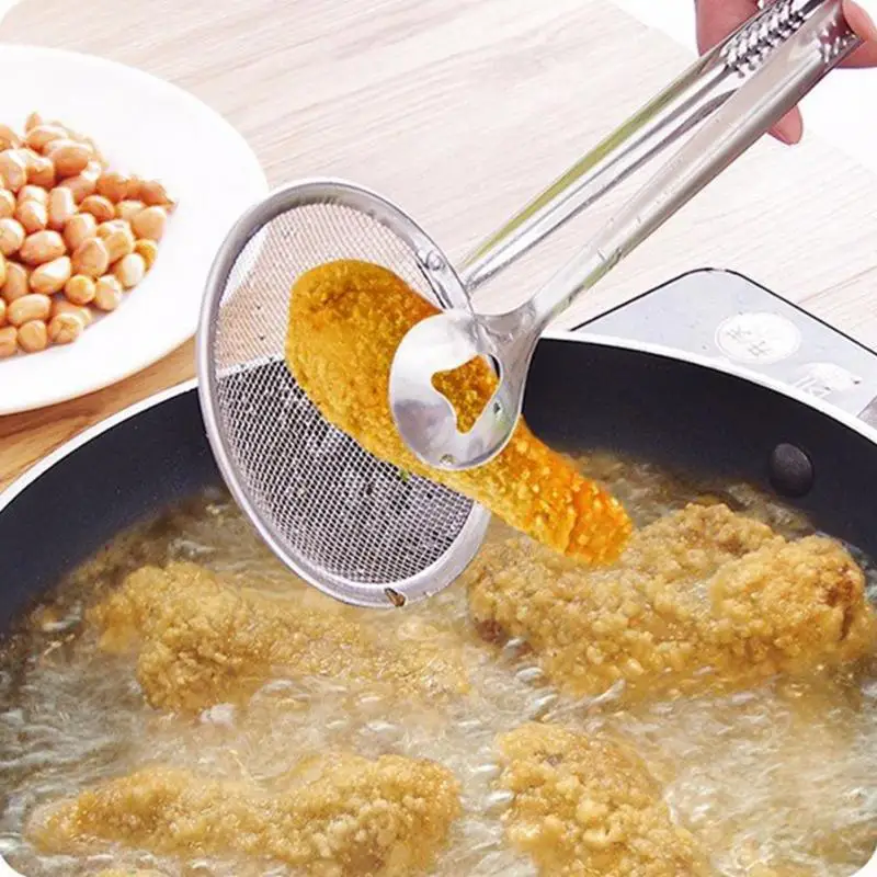 Stainless Steel Food Fryer Drain Mesh Strainer Frying Oil Filter Kitchen Cooking Colander Drainer Buffet Fried Ladle Tong
Stainless Steel Food Fryer Drain Mesh Strainer Frying Oil Filter Kitchen Cooking Colander Drainer Buffet Fried Ladle Tong