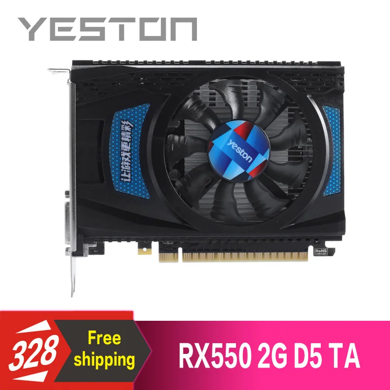 Yeston Radeon RX550 2GB GDDR5 PCI Express 3.0 DirectX12 video gaming graphics card external graphics card for desktop
Yeston Radeon RX550 2GB GDDR5 PCI Express 3.0 DirectX12 video gaming graphics card external graphics card for desktop