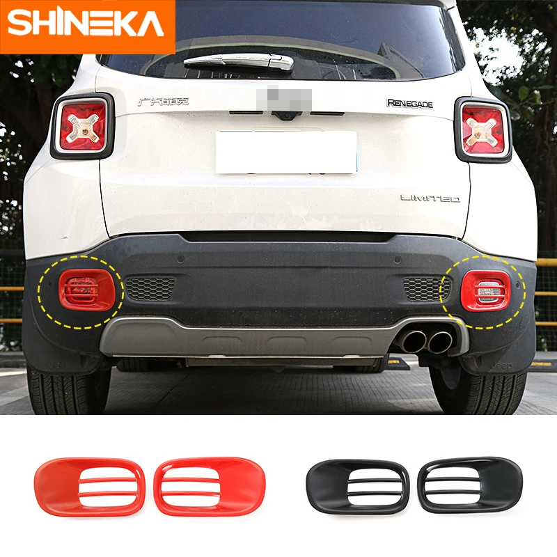 SHINEKA Car Styling ABS Rear Fog Light Lamp Decoration Cover Trim Frame Exterior Decoration Accessories for Jeep Renegade 2016+
SHINEKA Car Styling ABS Rear Fog Light Lamp Decoration Cover Trim Frame Exterior Decoration Accessories for Jeep Renegade 2016+