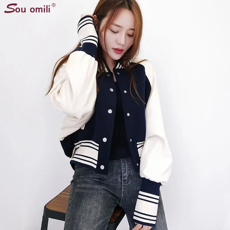 Retro Oversized Pacthwork Bolero Jacket Bomber Jacket Women Blue Uniform Coat Pilots Outerwear campera mujer Ladies Coat
Retro Oversized Pacthwork Bolero Jacket Bomber Jacket Women Blue Uniform Coat Pilots Outerwear campera mujer Ladies Coat