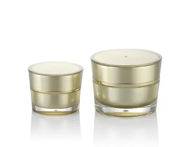 Hot 300Pcs 5/10g Golden Acrylic Conical Cosmetic Empty Jar Pot Eyeshadow Makeup Face Cream Plastic Container Bottle Capacity 
Hot 300Pcs 5/10g Golden Acrylic Conical Cosmetic Empty Jar Pot Eyeshadow Makeup Face Cream Plastic Container Bottle Capacity