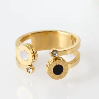 Luxury Brand Hollow Black White Shell Ring Open Gold Rings For Men Women Wedding Party Ring Jewelry Gift Vintage
Luxury Brand Hollow Black White Shell Ring Open Gold Rings For Men Women Wedding Party Ring Jewelry Gift Vintage
